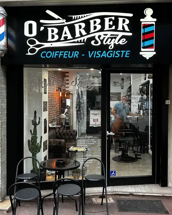 Aperçu du site de O'BARBER, Salon de coiffure à Nice